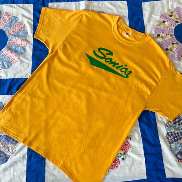 Vintage 70s Seattle Sonics Logo T-shirt XL - Picture 4 of 9